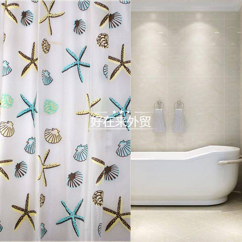 shower curtain fashion starfish thick bathroom partition curtain