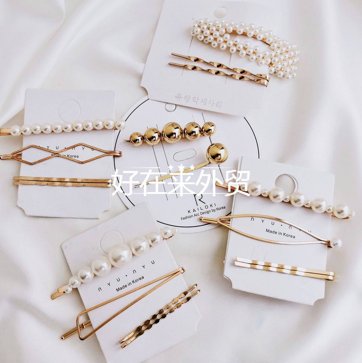 new style Retro hair contracted Side clip lady combination