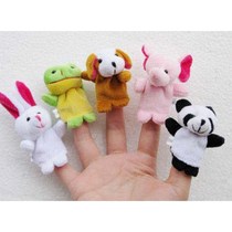 happy Hand finger toy 10pc Animal Finger Puppets Cartoon