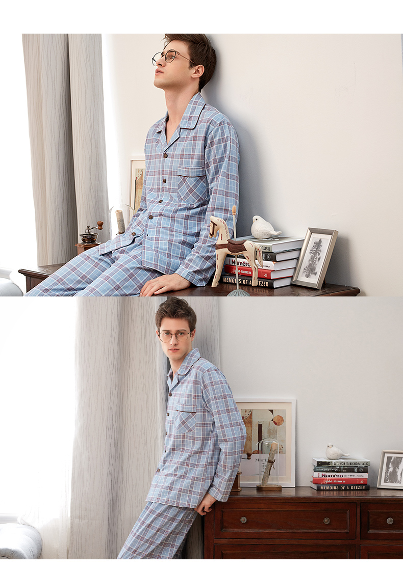 Pyjama pour homme SWEET REVE  BEAUX REVES en Coton à manches longues - Ref 3002669 Image 13