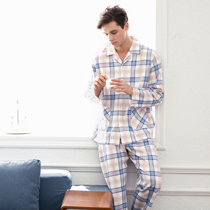 Pyjama pour homme SWEET REVE  BEAUX REVES en Coton à manches longues - Ref 3002699 Image 4