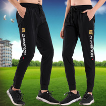 Sports trousers mens and womens Korean version of the trend pair loose fitness training Joker casual trousers
