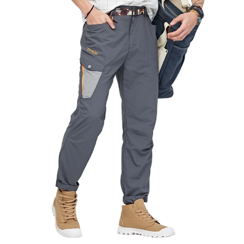Быстросохнущие тонкие дорожные ветрозащитные мужские водонепроницаемые альпинистские штаны