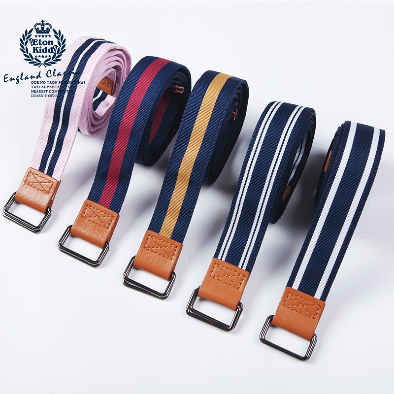 Eaton Guild School dress Private Inn College Standard Striped Double Belt Pink Red Tibetan White Striped Yellow Stripe