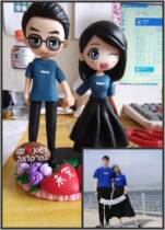 Valentines Day gift clay figurines live dolls soft pottery dolls portrait pottery clay sculpture custom sculpture birthday