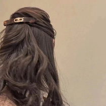 (Hairclip) New ins triumphal arch resin amber copper gold-plated hawksbill turtle Brown hairclip female