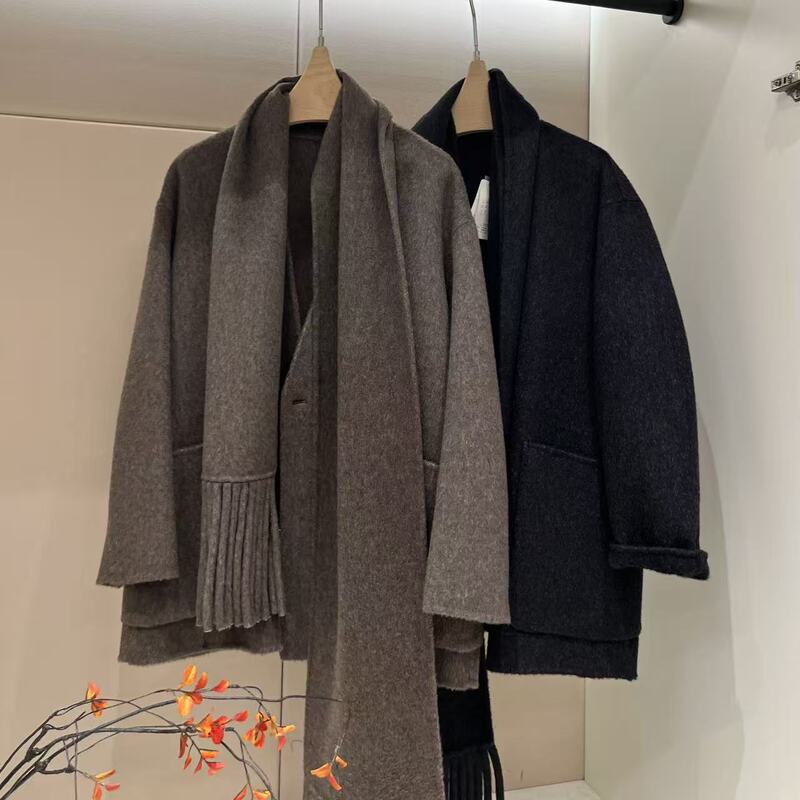 7.14 (No Returns, No Exchanges) 84.9 Sheep Wool Scarf, Long Double-Sided Wool