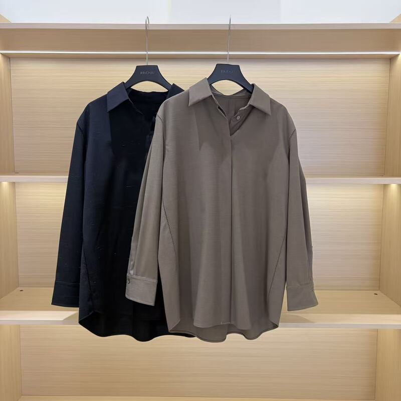 8.3 (No Returns, No Exchanges) 38.7 Merino Wool Old Money Style Hollow-Out Wool Blend Shirt 8.3 (No Returns, No Exchanges) 38.7 Merino Wool Old Money Style Hollow-Out Wool Blend Shirt