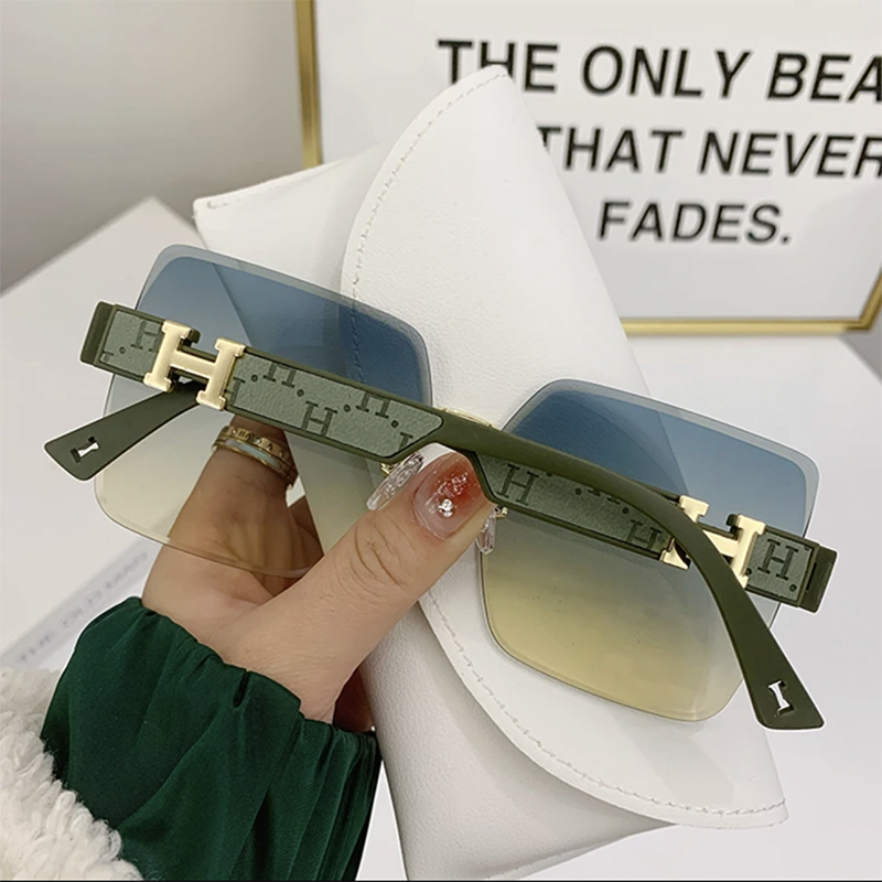 France [Top Luxury] Gentle Motto 2026 New Model H Sunglasses High-End Slimming Sunglasses Uv Protection