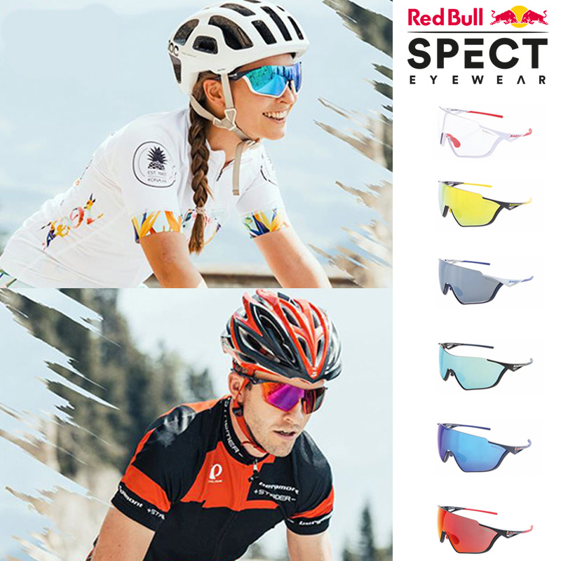 Red Bull SPECT Riding Windproof Color Changing Goggles Sports Mountaineering Marathon Sunglasses Anti-UV Glasses