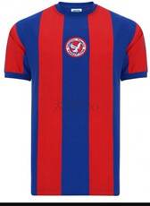 Футбольная форма 英格超兰水晶宫复古球衣足球服crystal palace 1974 shirt棉质