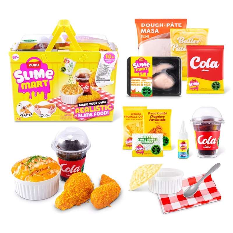Hong Kong Genuine Slime Slimemart Series Creative Kitchen Food Pizza DIY Toys for Boys and Girls
