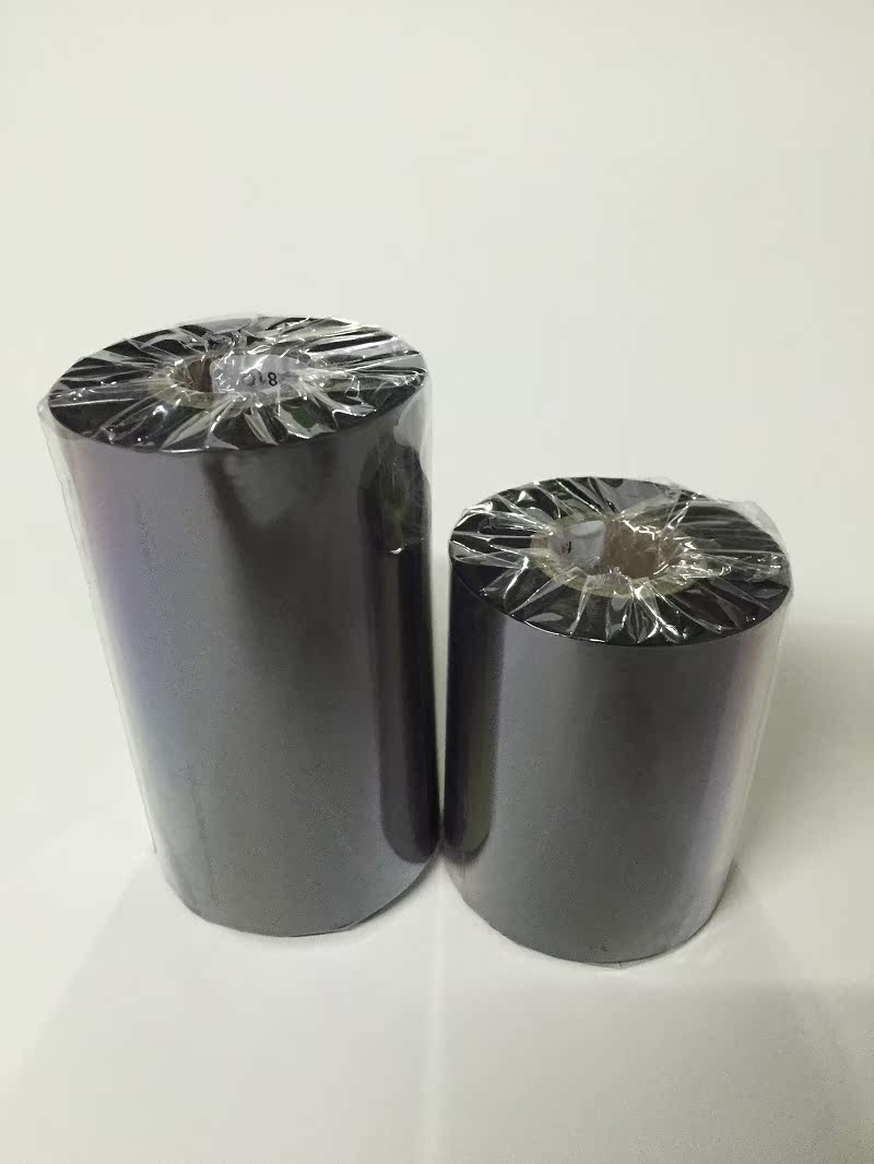 Wax-based carbon with barcode adhesive printed sheet machine Carbon with thermal transfer ribbon labelled copper sheet