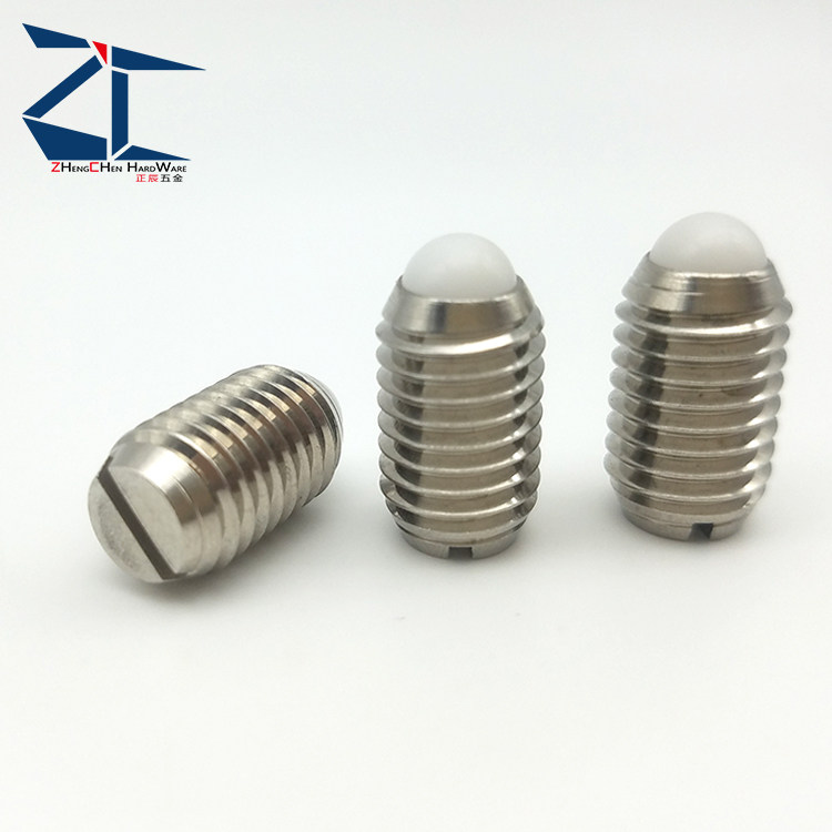 ZC103-4-6 polyacetal ball head slotted spring positioning bead paparazzi screw M6 8 10