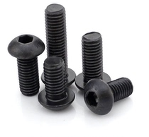 10 9 grade beauty thin tooth semi-circle head inner hexagonal round cup grinding mushroom head inner hexagonal bolt 5 16-24 * 3 4