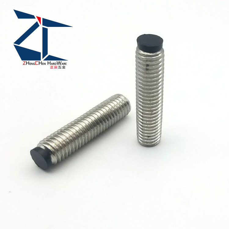 With Polyurethane Stop Bolt Anticollision Head Buffer Press Block Stainless Steel Glue Head Tight Bolt SBCTS6-8