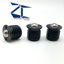 ZC102-1 flange type ball head plunger pressed in type threaded spring pin step with tooth wave bead (FBPJ)