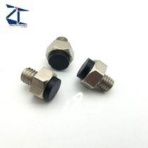 Stop pin with polyurethane threaded external hexagonal type cushion screw USTEH5 5 7 8