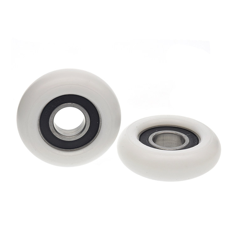 6002RS bearing pulley rollers SILENT ROLLING GUIDE WHEELS Plastic POM Formaldehyde r8 Radians Spherical Wheels 15 * 50