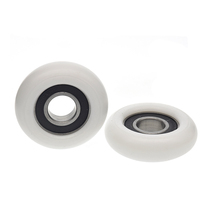 6002RS bearing pulley rollers SILENT ROLLING GUIDE WHEELS Plastic POM Formaldehyde r8 Radians Spherical Wheels 15 * 50