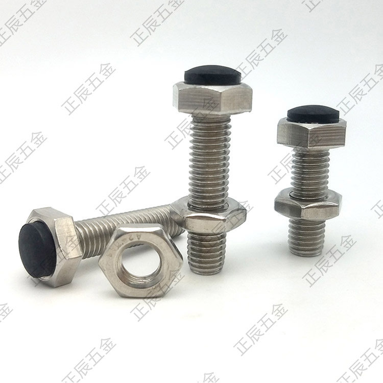External hexagon limit screw with R type stop block screw with polyurethane buffer stop bolt USRT3-15 USRT4-20