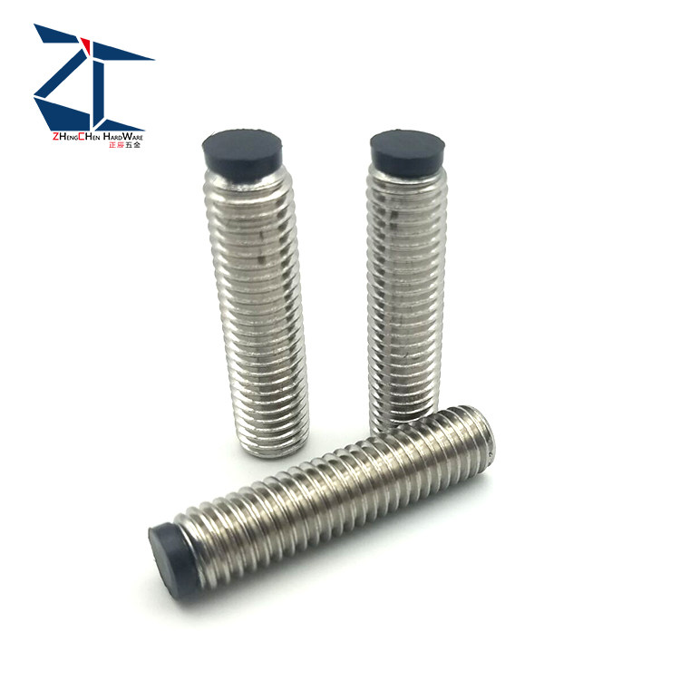 304 stainless steel with polyurethane stop-motion screw anti-slip buffer compact bolt to replace SBCTS4-6