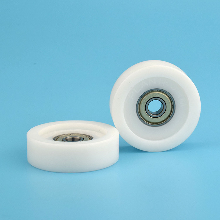 608 plastic wheel bearing pulley Driven Wheels Non-Label Automation Design accessories Nylon roller flat wheels 8 * 48 * 15