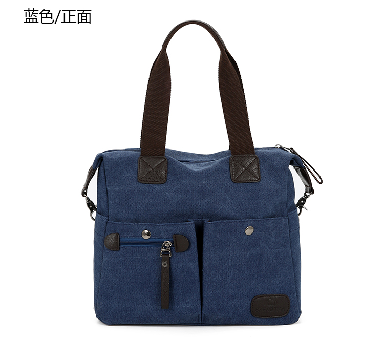 Túi xách nam mới Túi vải thông thường kinh doanh cặp máy tính Túi đeo vai Messenger túi du lịch túi nam ví charles & keith