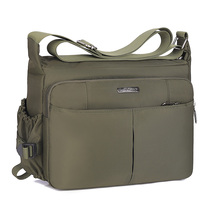 Waterproof nylon Oxford cloth mens bag New mens shoulder bag canvas bag casual vertical messenger bag mens
