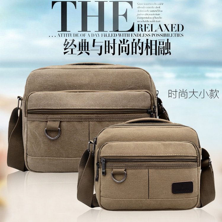 Man Bag Canvas Single Shoulder Bag Men Skew Satchel Bag for men's bag Bag Casual Sports Bag Fashion Tide Cross Bungbag Briefcase