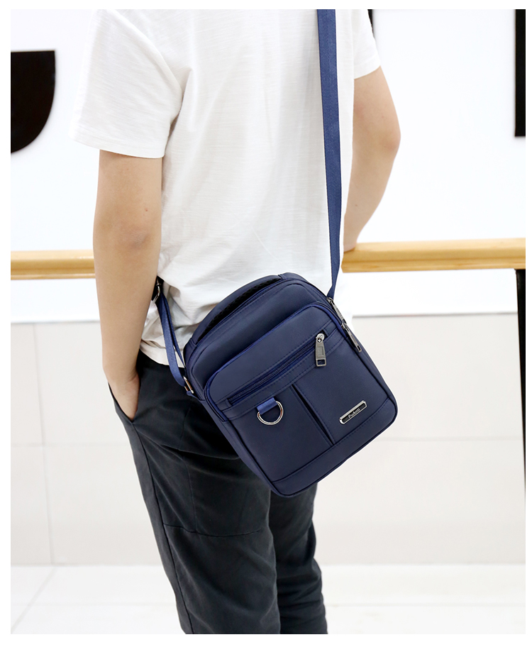 Túi đeo chéo nam túi xách nam bình thường không thấm nước Oxford vải nylon xách tay Messenger túi vải ba lô chéo ví lv