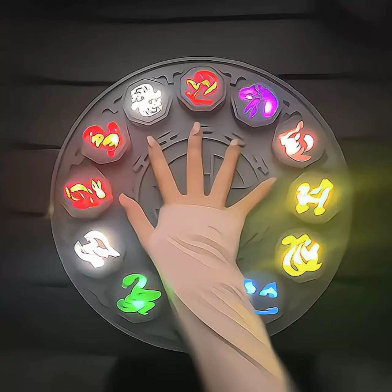 Jackie chan adventure movie mascot touch light keychain pendant