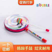 Children Percussion Instruments Toy Hand Drum Parenting Music Teaching Aids Stick Candy Drum Elementary School Wooden Hand Banging Drum Candy Drum