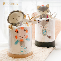 moodbox clever box Newborn baby gift box supplies ins Men and women baby soothing toys Hold the full moon to give gifts
