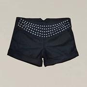 Mùa xuân mới của phụ nữ thời trang giản dị hoang dã cuộn bên quần short len