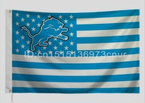 Foreign trade olive bottom Lions Flag NFL Detroit Lions USA Star Flag