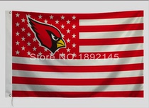 Foreign trade Olive Cardinals outdoor Flag NFL Arizona Cardinals Stripe Flag