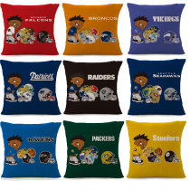 American Olive team player Flag Bar Football decoration NFL pillow Fan gift gift DIY team pillow