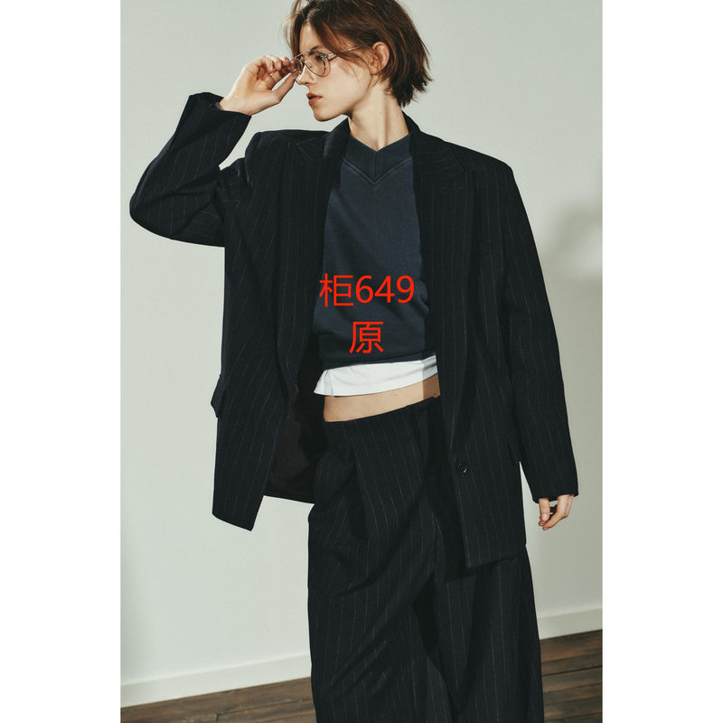 Za Winter New Women's Clothing 1255/788 Trf Fine Striped Loose Blazer 1255788 401 Suit