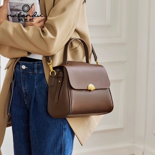 纳兰杜 Сумка через плечо, из натуральной кожи, изысканный стиль, подарок на день рождения