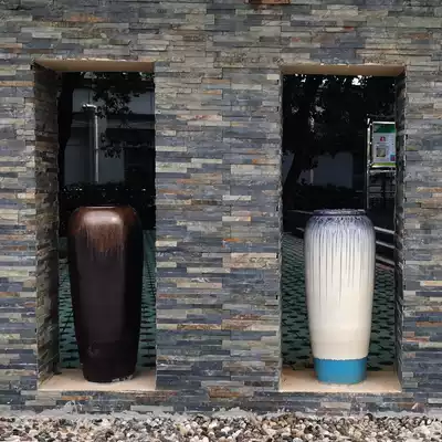 Natural mushroom stone blue stone slate embroidery color antique exterior wall brick villa building combination cultural Fossil Garden flowing water blue stone slab