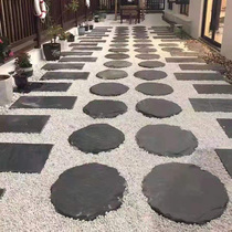Natural bluestone board Villa garden floor tile Outdoor garden Tingbu stone Lawn stepping stone Garden paving stepping stone
