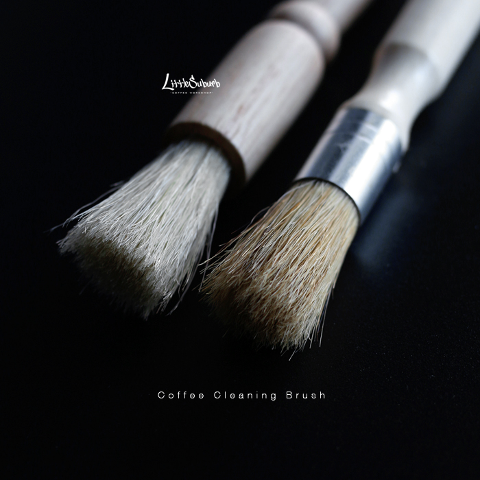 Coffee powder cleaning brush Grinder powder collector residual powder cleaning brush Coffee shop bar wooden bristle brush