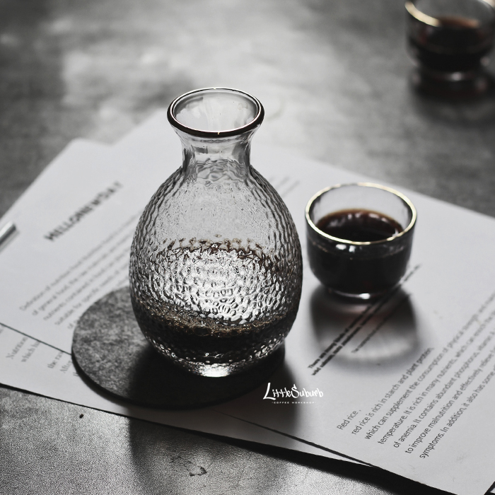 Xiaoxijiao Japanese hammer pattern coffee sharing pot set Deep baking hand-brewed single-product coffee cup high temperature resistance