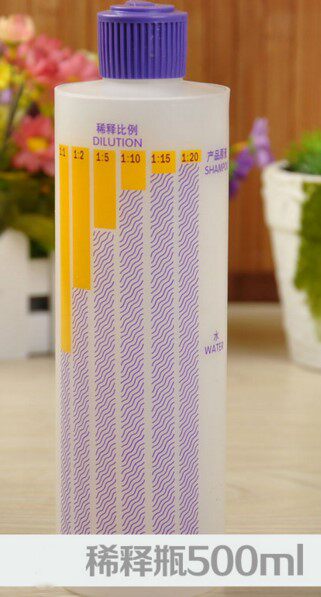 Pet Body Wash Shampoo Dilution Bottle 500ml Cats and Dogs Shower Grooming Concentration Scale