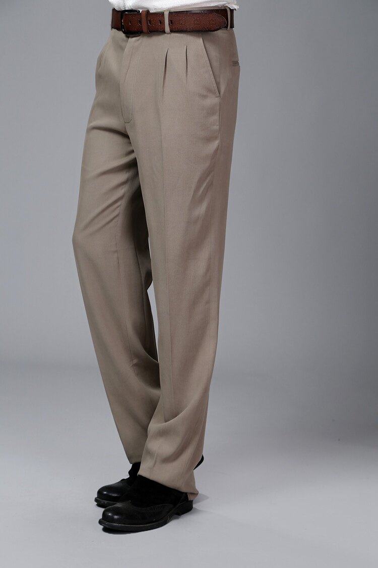 Pantalon droit en soie pour automne - Ref 1470561 Image 19