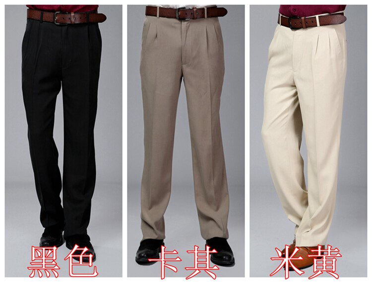 Pantalon droit en soie pour automne - Ref 1470561 Image 8