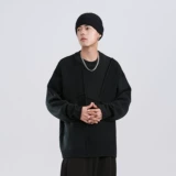 Демисезонный дизайнерский ретро трикотажный свитер, этнический стиль, оверсайз, тренд сезона