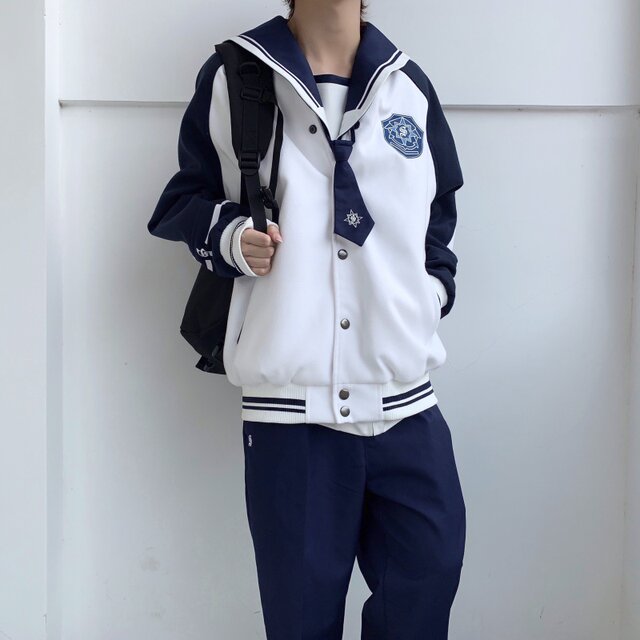 God Girl Baseball Uniform Jacket ແຂນຍາວ JKDK Student Uniform Cos Gentle Standby Song Design Museum Original