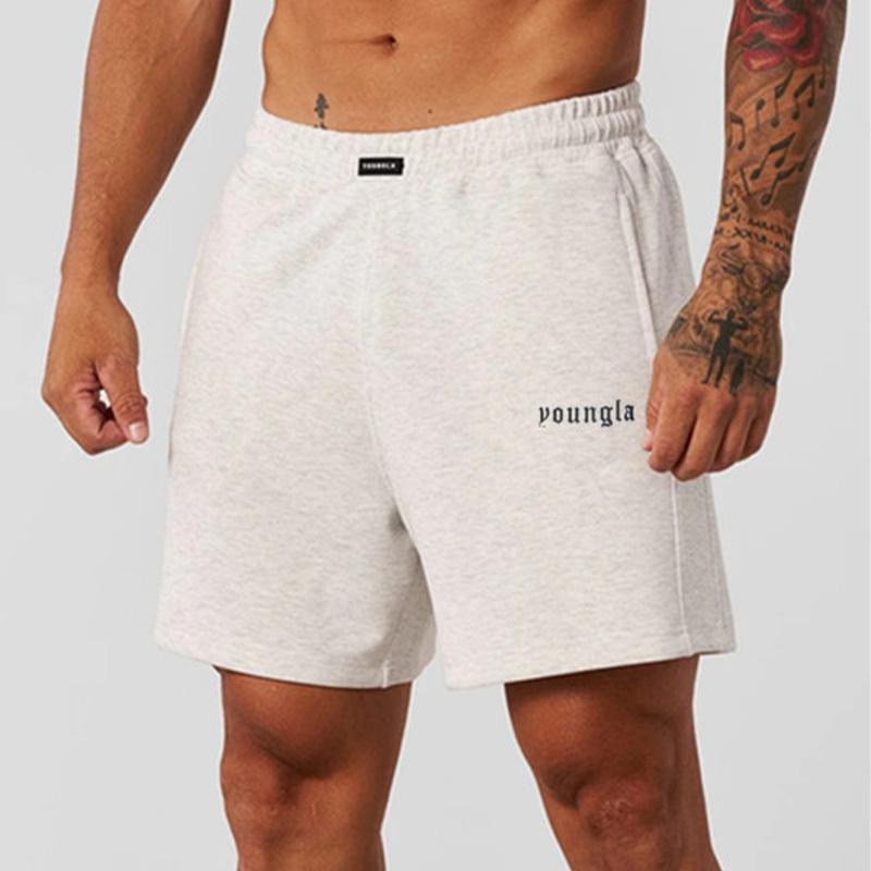 American Style Youngla Casual Shorts for Men and Women, Sports Running Fashion Home Cotton Quarter-Length Beach Shorts